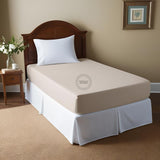 TC-180 FITTED SHEETS percale fabric color Bone size QUEEN Beds Hospitality Packing 24's/ case Thomaston Mills