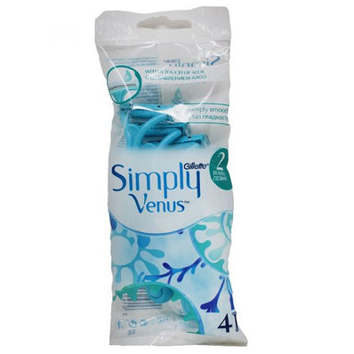GILLETTE Venus Simply 2Blade 4CT Disposable Razor Aloe