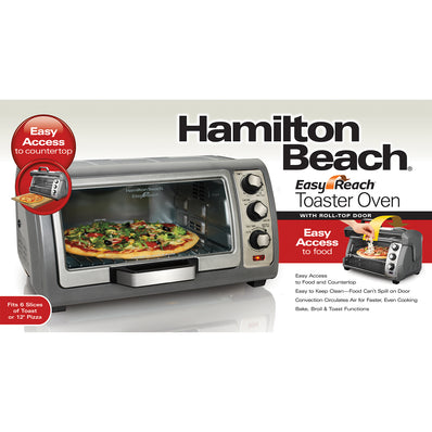 Hamilton Beach 6 Slice Easy Reach, Convection Silver 1 / Pack