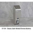 Dispensador de artículos de baño líquidos CLASSIC de 1 cámara, color plata satinada con botón cromado, 1 unidad