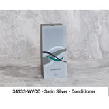 Dispensador de artículos de baño líquidos WAVE, 1 cámara, color plata satinada (con vista y nombre del producto), 1/paquete