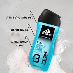 ADIDAS Body wash ice dive 250ml Pack of 12