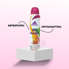 Spray ADIDAS 150 ml para mujer Cool &amp; Care ¡Prepárate! Paquete de 24 unidades