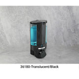AVIVA Liquid Bath Amenities Dispenser 1-Chamber color Black & Translucent