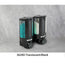 AVIVA Liquid Bath Amenities Dispenser 2-Chambers color Black & Translucent 1/Pack