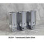 AVIVA Liquid Bath Amenities Dispenser 3-Chambers color Satin Silver & Transluscent 1/Pack