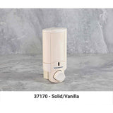 Dispensador de artículos de baño líquidos AVIVA, 1 cámara, color blanco sólido o vainilla, 1/paquete