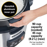Hamilton Beach Commercial 240V/2500W 90 Cup Rice / Oatmeal Cooker / Warmer (requires special electrical outlet)