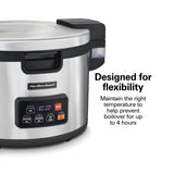 Hamilton Beach Commercial 240V/2500W 90 Cup Rice / Oatmeal Cooker / Warmer (requires special electrical outlet)