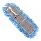 Q-Stat® Electrostatic Blue Tie On Dust Mop Head - 18"L X 5"W color:Blue