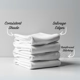 TC-130 FLAT SHEETS fabric heavyweight muslin 3.4oz/ yard crafted White size TWIN 66"x104" for Healthcare Packing 24's/ case Thomaston Mills