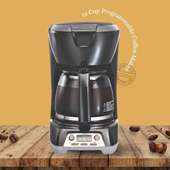 Hamilton Beach Coffee Maker 12 Cup Programmable w/ ASO, Black