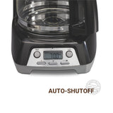 Hamilton Beach Coffee Maker 12 Cup Programmable w/ ASO, Black
