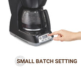 Hamilton Beach Coffee Maker 12 Cup Programmable w/ ASO, Black