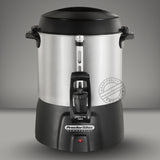 Proctor Silex® Commercial Alum. Urn, 40 cup, one hand dispensing, coffee level indicator