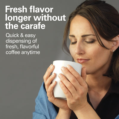 Hamilton Beach Coffee Maker 12 Cup Dispensing , w/ Programmable ASO, Black/Silver