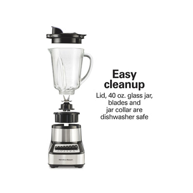 Wave Crusher® Multi-Function Blender, Ice Crushing, Easy Clean, Black/Silver