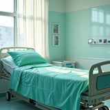 Sábana quirúrgica TC-180 Color económico Verde jade para camas de atención médica Embalaje de 24 unidades/caja Thomaston Mills