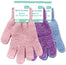 Bath Glove 1 Pair Color Blue/White/Pink Packing 24's/Box