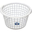 STERILITE Laundry Basket White Round Plasticware Color White Packaging 12/Box
