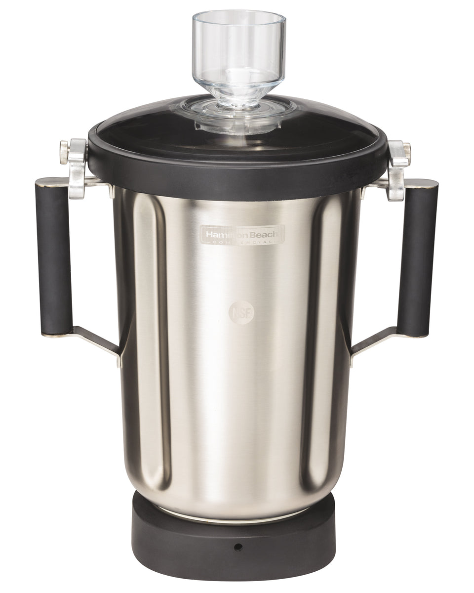 HAMILTON BEACH Container, 1 Gallon, Stainless Steel Container w/ Lid Interlock (for HBF1100, HBF1100SR, HBF900SR, HBF1100S, HBF900S)