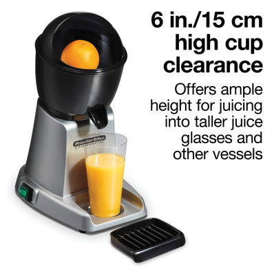 PROCTOR SILEX Commercial Electric Citrus Juicer, 3 Reinforced Reamer Sizes