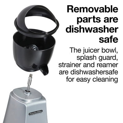 PROCTOR SILEX Commercial Electric Citrus Juicer, 3 Reinforced Reamer Sizes