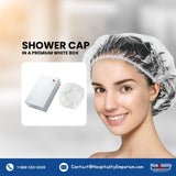 Shower Hair Cap clear Guest Bathroom Amenity in Premium individual Box packing 200's/ box