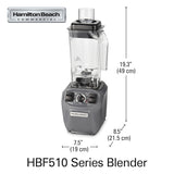 HAMILTON BEACH Expeditor™ 510 Culinary Blender (230V), 2.4 Peak HP,  48oz  BPA Free Copolyester Container