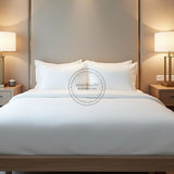 SÁBANAS PLANAS TC-180 Tejido de percal de fabricación estadounidense BLANCO para camas de hospitalidad Embalaje 24/caja Thomaston Mills