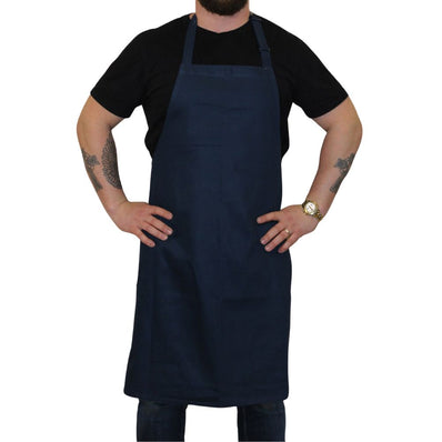 STD. Bib Apron FULL Length in With 3 Pockets Twill Fabric 100% Polyester Multi-Color
