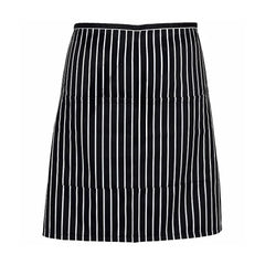 STD. BISTRO  Apron Design GANGSTER Style 2 Pocket Color Black with White stripe 6/Pack