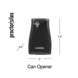 Proctor Silex Can Opener Power OpenerTM w/Knife Sharpener, ASO, Black