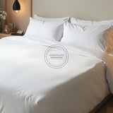 SÁBANAS PLANAS TC-180 Tejido de percal de fabricación estadounidense BLANCO para camas de hospitalidad Embalaje 24/caja Thomaston Mills