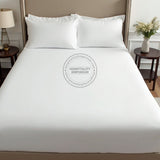SÁBANAS AJUSTABLES TC-180 Tejido de percal de fabricación estadounidense BLANCO para camas de hospitalidad Embalaje 24/caja Thomaston Mills