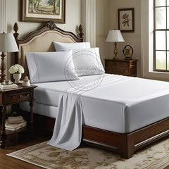 TC-250 FLAT SHEETS premium Percale fabric White Royal Suite FULL Beds Packing 24's/ case Thomaston Mills