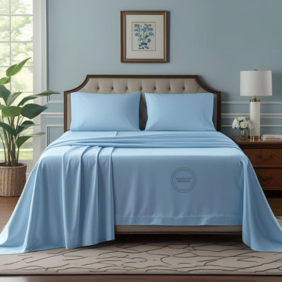 TC-180 FLAT SHEETS percale fabric color Bone KING size Hospitality Bed  Thomaston Mills