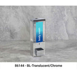 iQon Liquid Bath Amenities Dispenser 1-Chamber color Chrome & Transluscent 