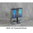 iQon Liquid Bath Amenities Dispenser 2-Chambers color Chrome & Transluscent 1/Pack