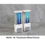 iQon Liquid Bath Amenities Dispenser 2-Chambers color White & Transluscent 1/Pack
