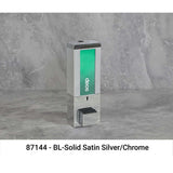 iQon Liquid Bath Amenities Dispenser 1-Chamber color Solid Satin Silver & Chrome 1/Pack