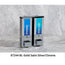 iQon Liquid Bath Amenities Dispenser 2-Chambers color Solid Satin Silver & Chrome 1/Pack