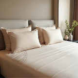 TC-200 American-made percale fabric FITTED SHEETS for Elite Plain Beds color BONE Packing 24's/ case Thomaston Mills