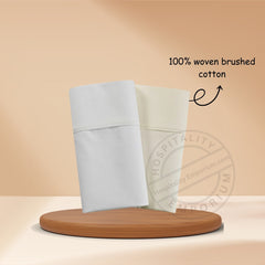 Flannel 100%Cotton Flat Sheet 50"x90" color NATURAL Merit Collection 6/Pack