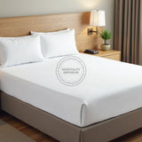 SÁBANAS AJUSTABLES TC-180 Tejido de percal de fabricación estadounidense BLANCO para camas de hospitalidad Embalaje 24/caja Thomaston Mills