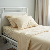TC-180 FLAT SHEETS American made percale fabric color BONE for Healthcare Hospitality Beds Packing 24's/ case Thomaston Mills