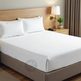 TC-180 FITTED SHEETS Economy "New Era" Import Fabric White QUEEN sizes Hospitality Beds Packing 24's/ case Thomaston Mills