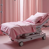 SÁBANAS PLANAS TC-180 Tejido de percal de fabricación estadounidense color ROSA para camas de hospitalidad Embalaje 24/caja Thomaston Mills