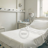 SÁBANAS AJUSTABLES TC-180 Tejido de percal de fabricación estadounidense BLANCO para camas de hospitalidad Embalaje 24/caja Thomaston Mills