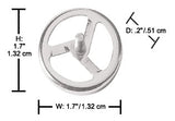 HAMILTON BEACH Stainless Steel Agitator / Stainless frozen dessert impeller for mix-ins (Fits all drink mixer models)